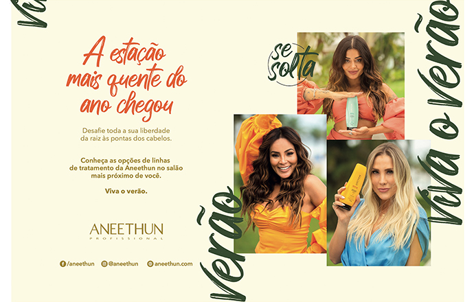 Aneethun lança campanha com Aline Riscado, Carol Nakamura e Bruna Manson