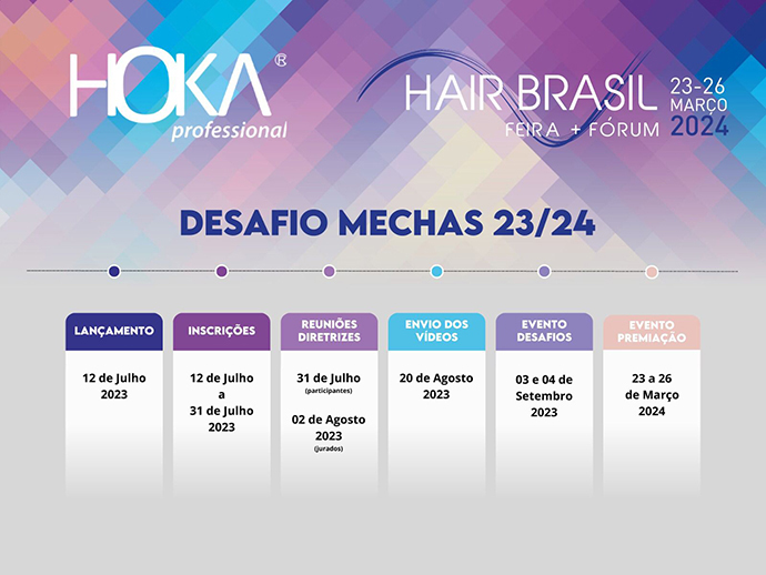 Hair Brasil apresenta desafios online de Mechas